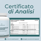 certificato magnesio