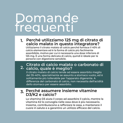 Citrato di calcio malato domande frequenti