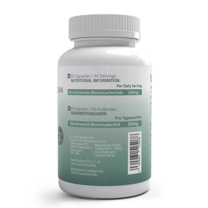 Integratore di NMN (NAD+) | 500mg p/capsula | 99% di purezza